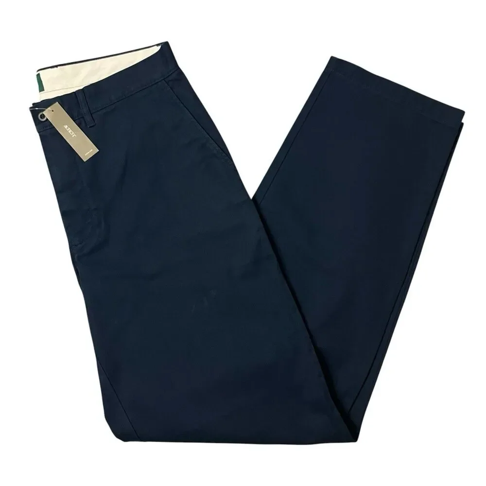 J Crew Pants Mens 32x34 Navy Cotton Classic Chino‎ Straight Casual Preppy BE611